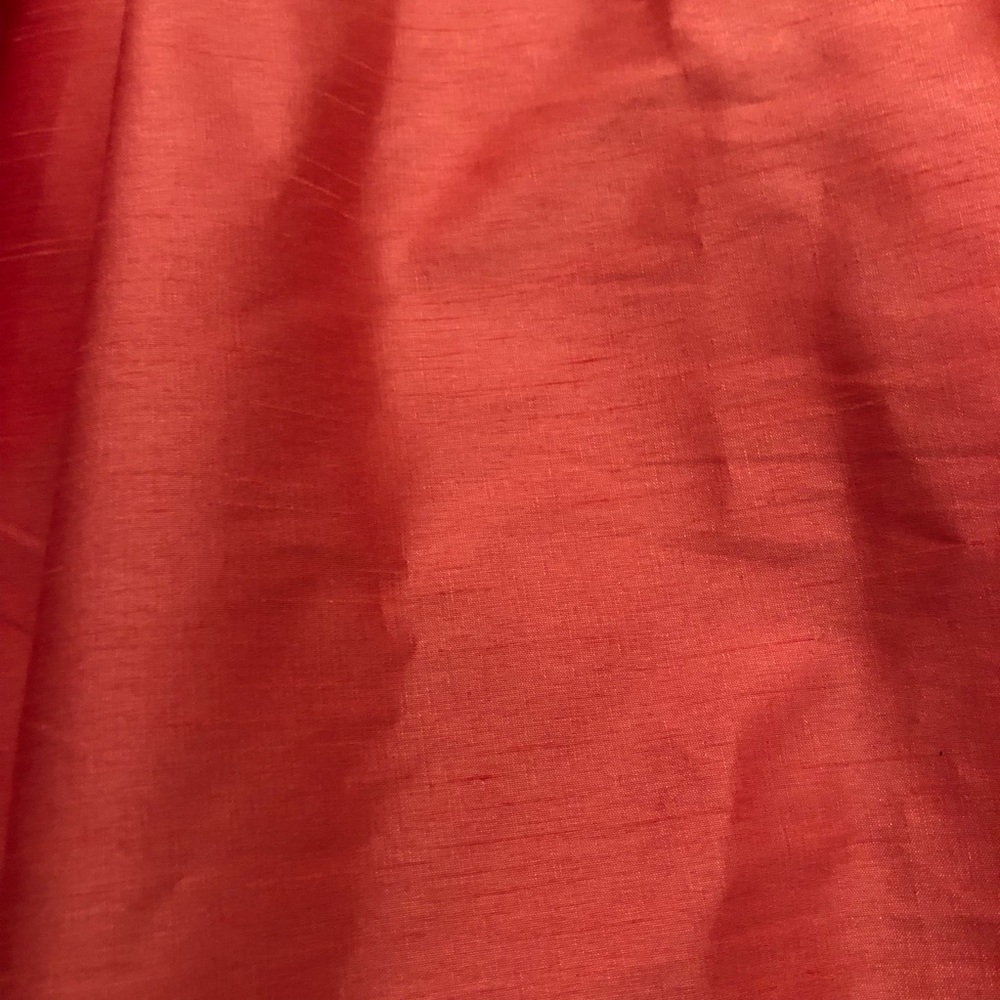 Alfred Sung Bateau Neck Bow Shoulder Dupioni Pink Orange Cocktail Dress size 6 - Picture 10 of 14